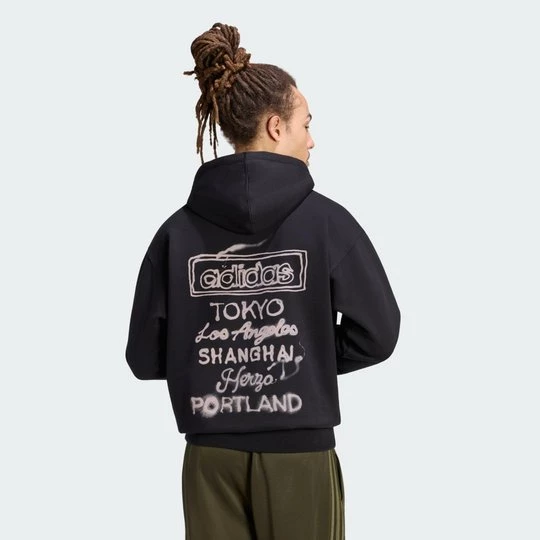 Obrázek produktu Mikina s kapucí POWDER TONGUE Adidas černá