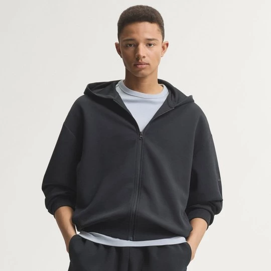 Obrázek produktu MIKINA SOFT LUX S KAPUCÍ A ZIPEM PO CELÉ DÉLCE Adidas černá