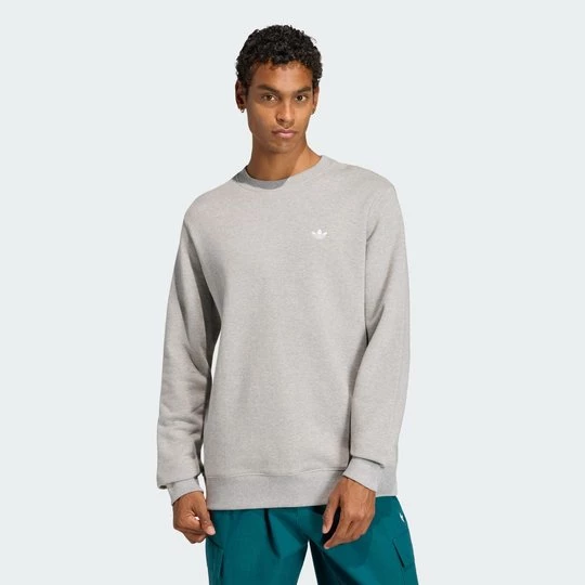Obrázek produktu Mikina TREFOIL ESSENTIALS CREW FRENCH TERRY Adidas Medium Grey Heather