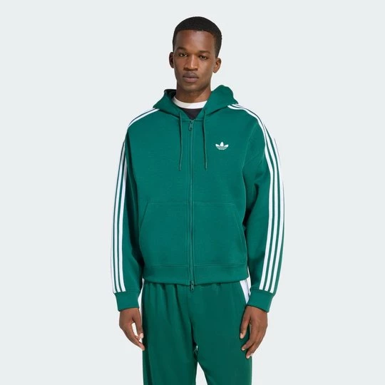 Obrázek produktu Nadrozměrná mikina skapucí adidas Adicolor Spacer Collegiate Green