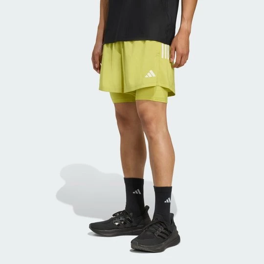 Obrázek produktu Own the Run CLIMACOOL 2-in-1 5-Pocket Shorts Adidas Preloved Lime