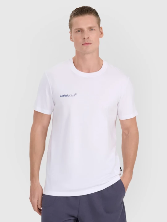 Obrázek produktu Pánské regular tričko s potiskem - bílé 4F