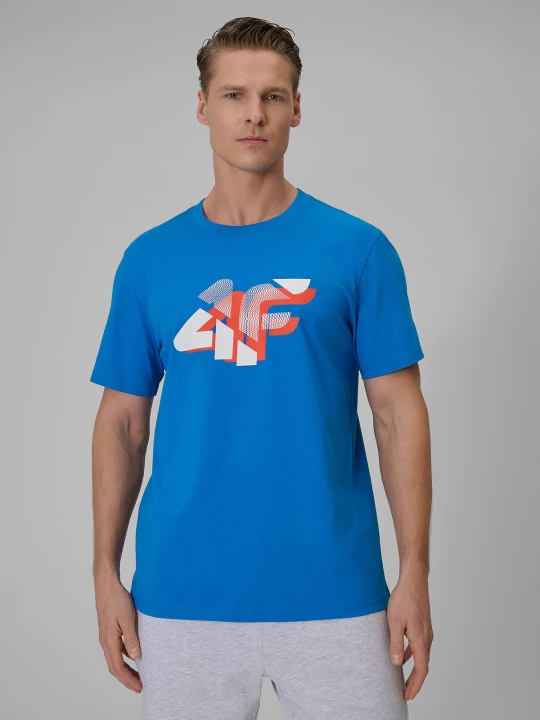 Obrázek produktu Pánské regular tričko potiskem - modré 4F