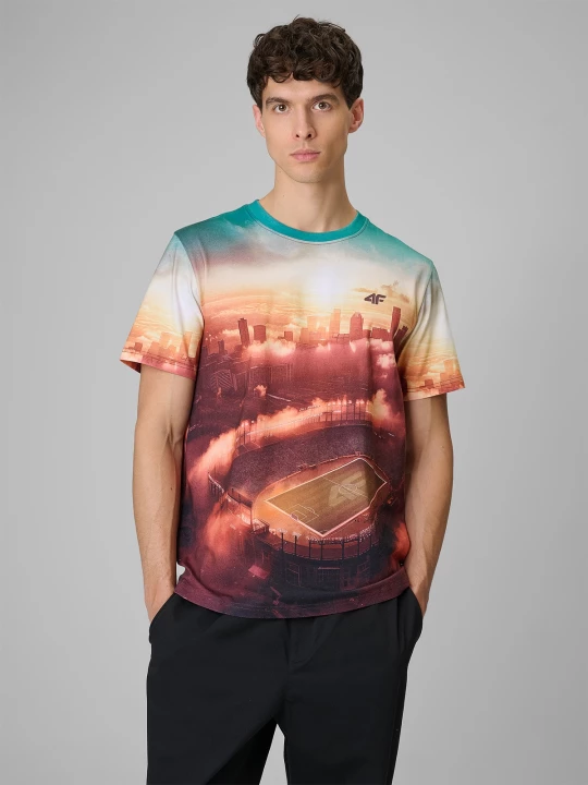 Obrázek produktu Pánské regular tričko s potiskem - multicolor 4F
