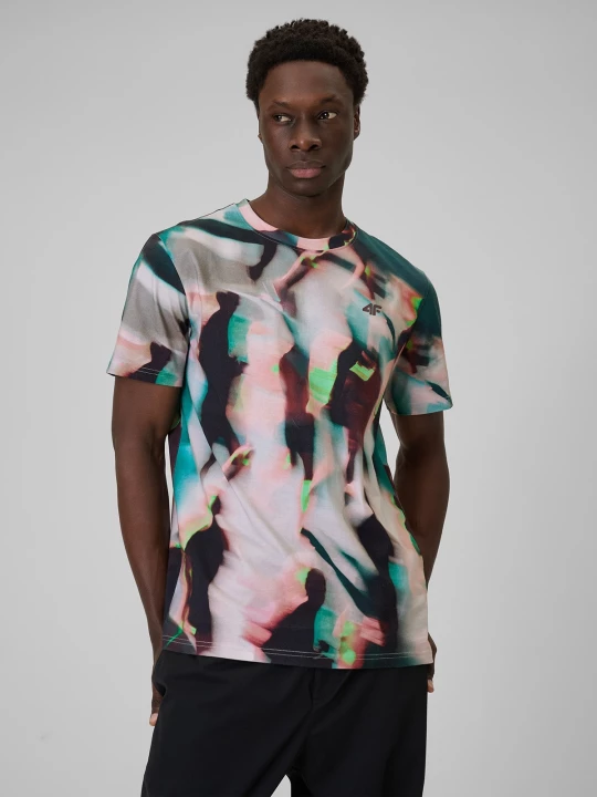 Obrázek produktu Pánské regular tričko s potiskem - multicolor 4F