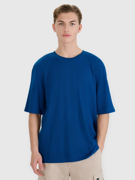Obrázek produktu Pánské tričko oversize s modalem - tyrkysové 4F tyrkysový