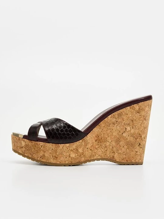 Obrázek produktu Pantofle na podpatku Jimmy Choo bordeaux