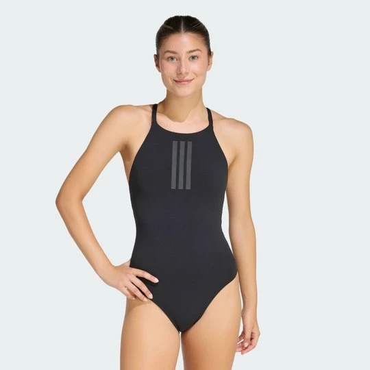 Obrázek produktu PLAVKY 3-STRIPES HIGH NECK 2-WAY STRAPS PEACHSOFT Adidas černá