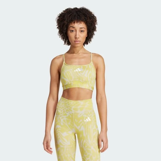 Obrázek produktu Podprsenka Aeroreact Training Light Support 3-Stripes Adidas béžová