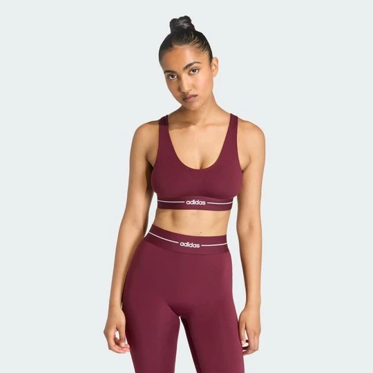 Obrázek produktu Podprsenka Hyperglam Light Support Adidas vínová