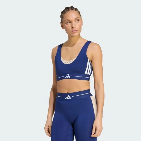 Obrázek produktu Podprsenka s lehkou oporou Hyperglam 3-Stripes Color Block Adidas