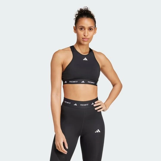 Obrázek produktu Podprsenka TECHFIT Medium-Support High-Neck Adidas černá