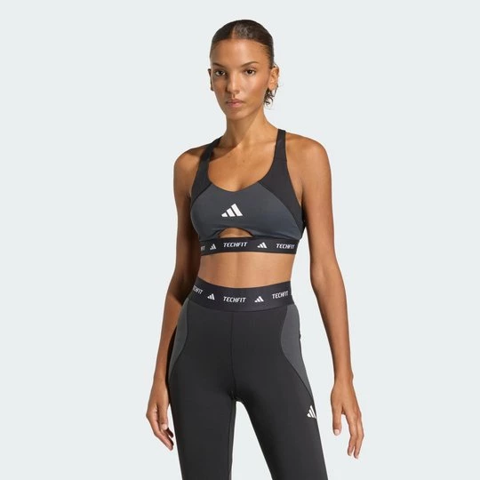 Obrázek produktu Podprsenka TECHFIT Workout Color Block se střední oporou Adidas