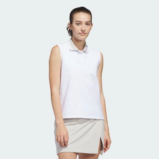Obrázek produktu Polo bez rukávů Beyond The Course Twistknit Adidas béžová