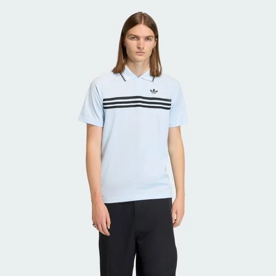Obrázek produktu Polo tričko Chest Stripes Slim Polo Adidas Crystal Sky