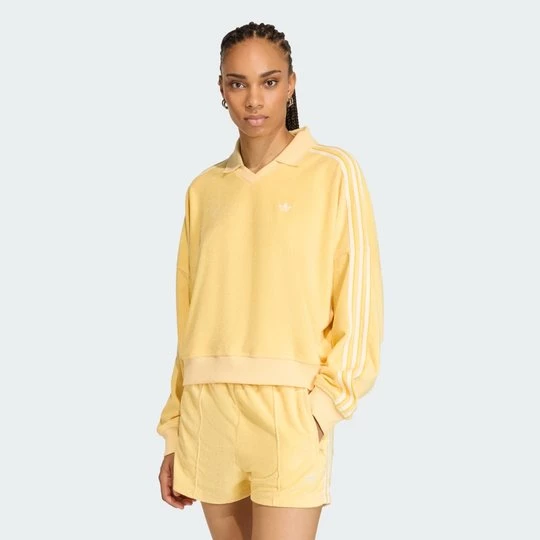 Obrázek produktu Polokošile TERRY TOWEL V NECK LONG SLEEVES Adidas Orange Tint
