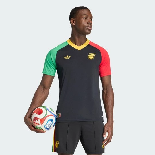 Obrázek produktu Předzápasový venkovní dres Jamajka 26 x Bob Marley Adidas černá