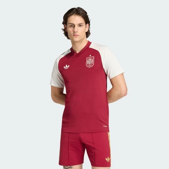 Obrázek produktu Předzápasový venkovní dres Španělsko 26 Adidas Team Coll Burgundy 2