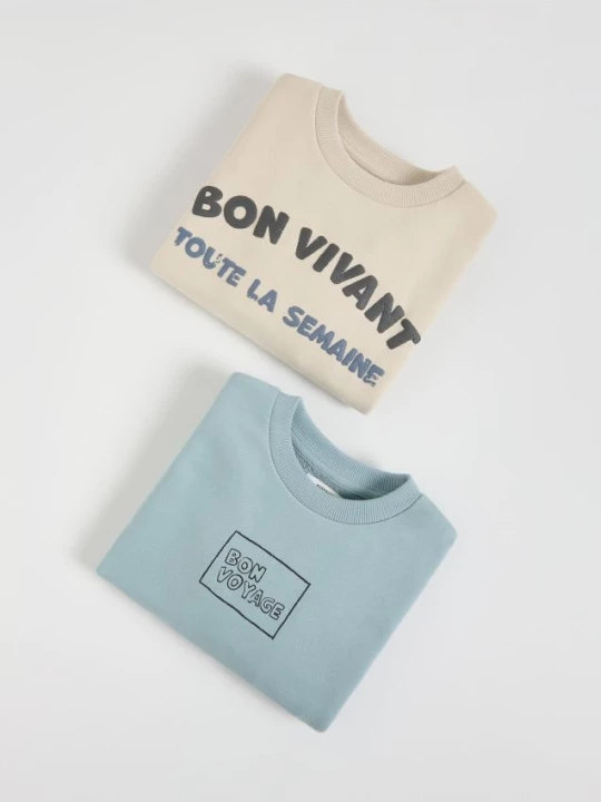 Obrázek produktu Reserved - Bavlněná mikina 2 pack - modrá