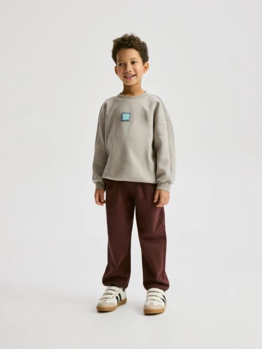Obrázek produktu Reserved - Bavlněná oversize mikina - béžová