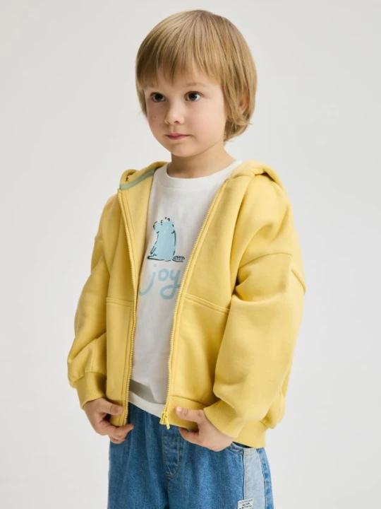 Obrázek produktu Reserved - Bavlněná oversize mikina - žlutá