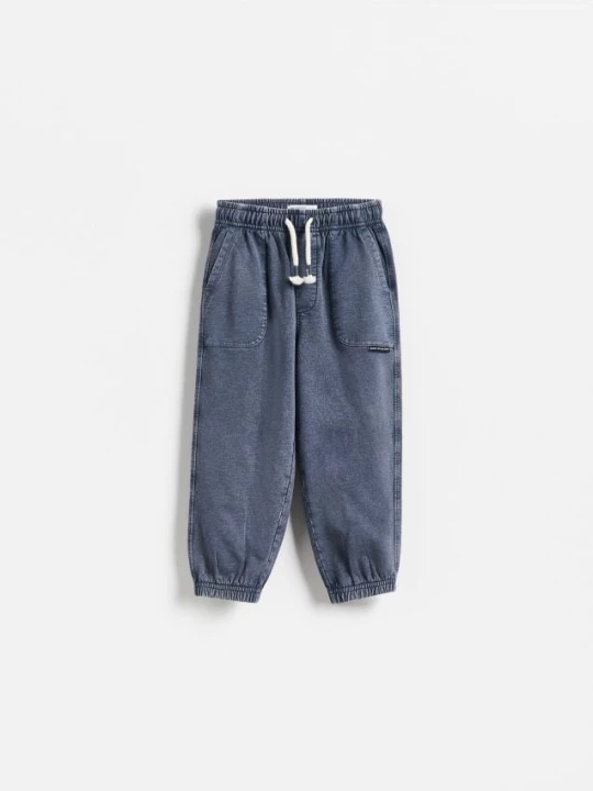 Obrázek produktu Reserved - Bavlněné jogger kalhoty - tmavomodrá