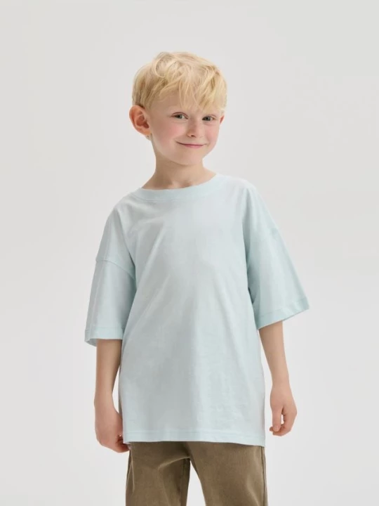 Obrázek produktu Reserved - Bavlněné oversize tričko - bledá zelená