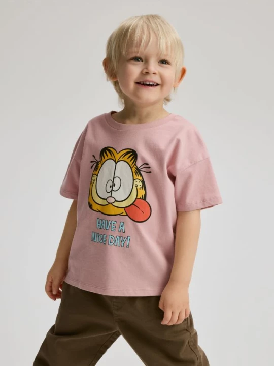 Obrázek produktu Reserved - Bavlněné tričko Garfield - růžová