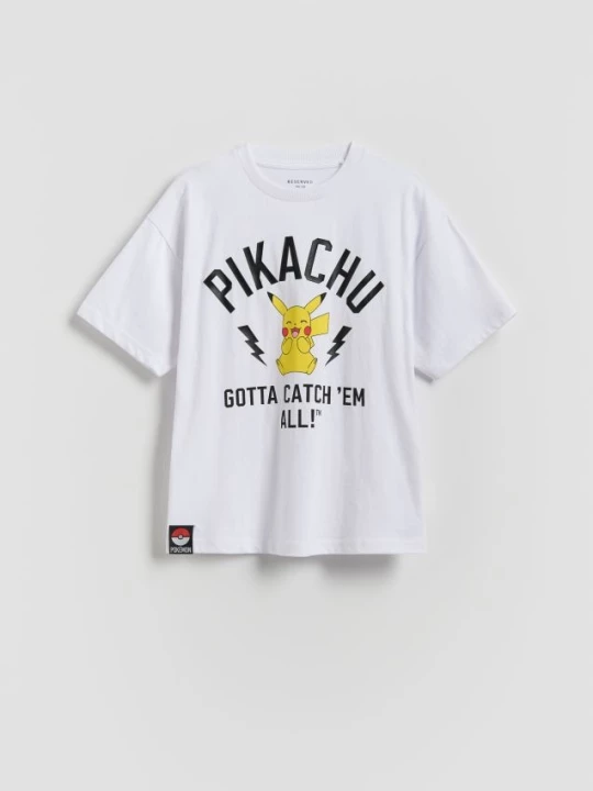 Obrázek produktu Reserved - Bavlněné tričko Pokemon - bílá
