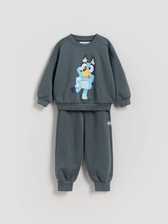 Obrázek produktu Reserved - Bluey bavlněná souprava - tmavě šedá
