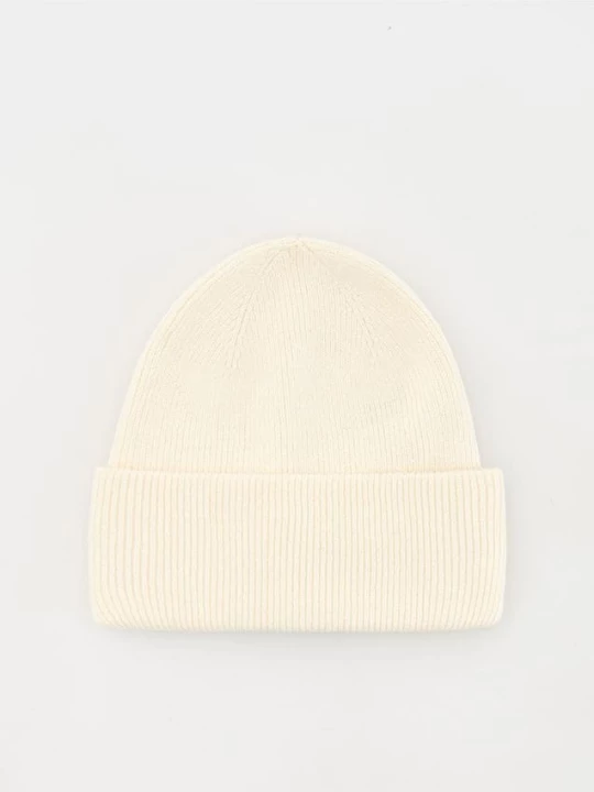 Obrázek produktu Reserved - Čepice beanie z viskózové směsi - krémová