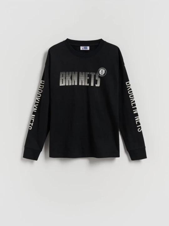 Obrázek produktu Reserved - Dlouhý rukáv Brooklyn Nets NBA - černý