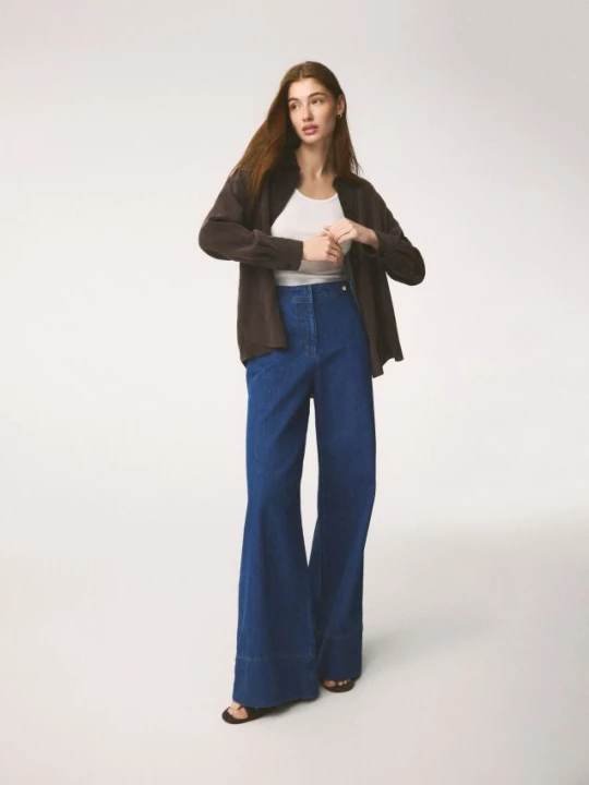 Obrázek produktu Reserved - Džíny wide leg - modrá