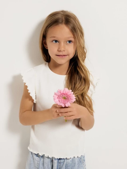 Obrázek produktu Reserved - Halenka s volánky - krémová