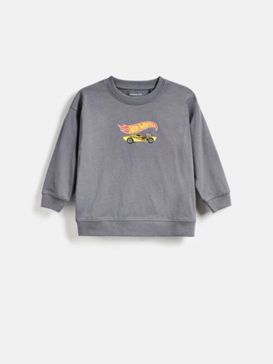 Obrázek produktu Reserved - Longsleeve Hot Wheels - tmavě šedá