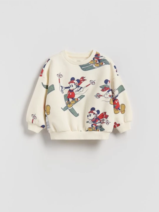 Obrázek produktu Reserved - Mikina Mickey Mouse - krémová