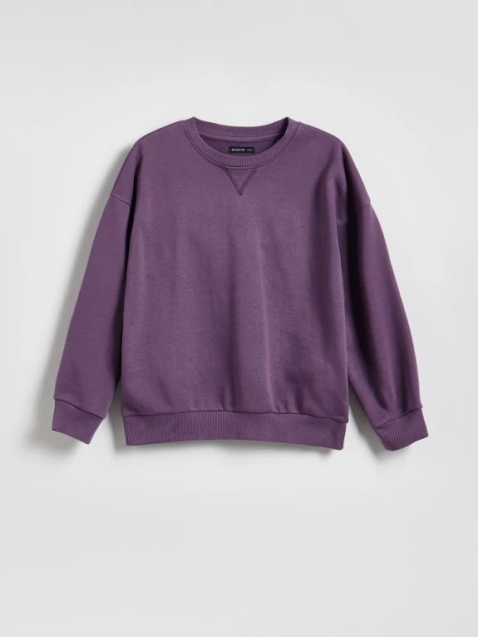 Obrázek produktu Reserved - Mikina oversized s potiskem - hroznová