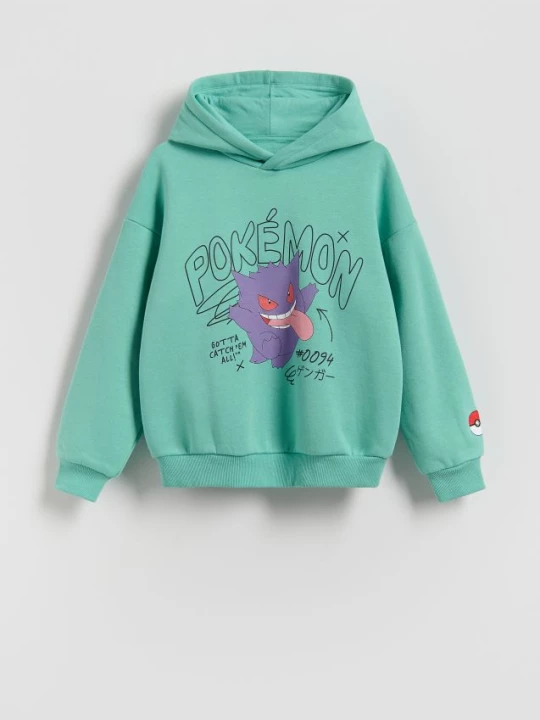 Obrázek produktu Reserved - Mikina Pokémon - mátově zelená