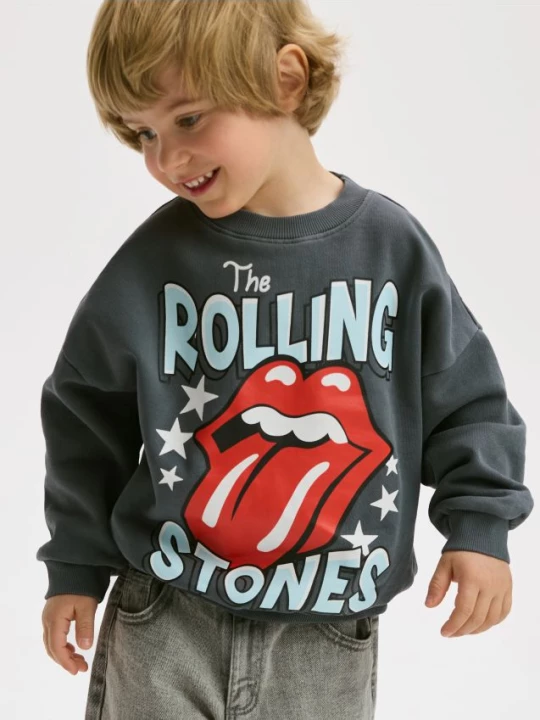 Obrázek produktu Reserved - Mikina s kapucí The Rolling Stones - tmavě šedá