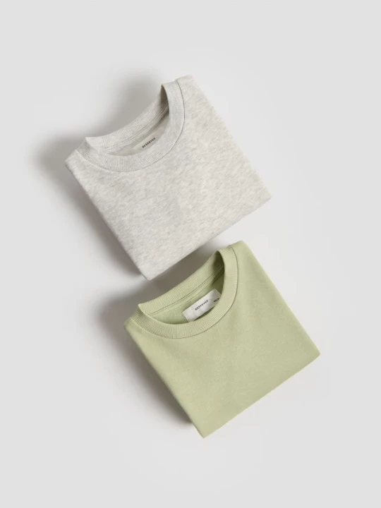 Obrázek produktu Reserved - Oversize mikina 2 pack - bledá zelená