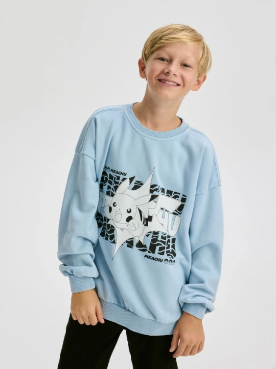 Obrázek produktu Reserved - Oversize mikina Pokémon - bleděmodrá