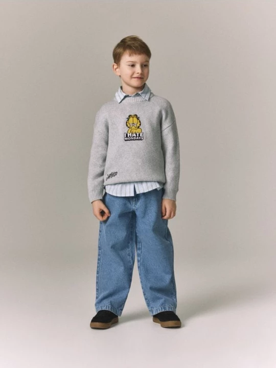 Obrázek produktu Reserved - Oversize svetr Garfield - světle šedá