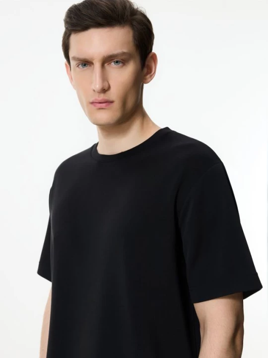 Obrázek produktu Reserved - Regular fit tričko z modalu - černý