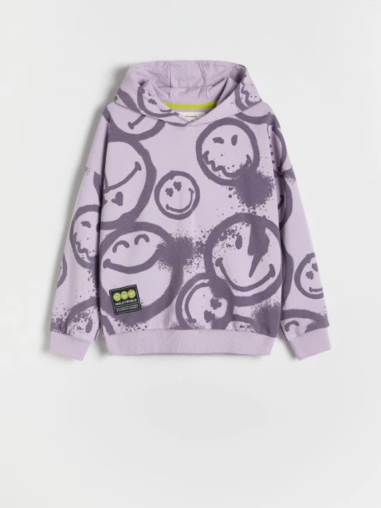 Obrázek produktu Reserved - SmileyWorld® mikina - fialová