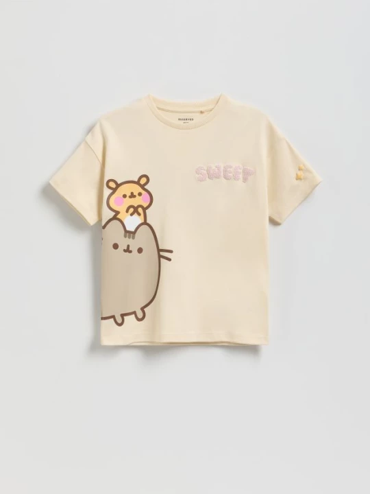 Obrázek produktu Reserved - Tričko Pusheen - béžová