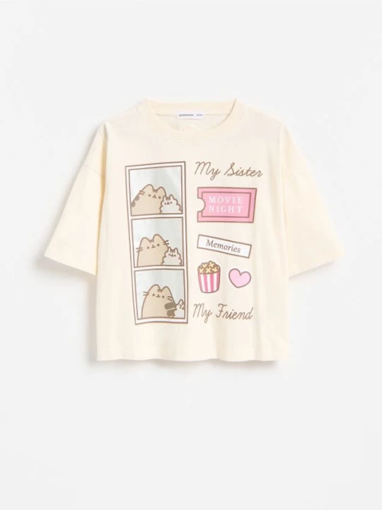 Obrázek produktu Reserved - Tričko Pusheen - tělová