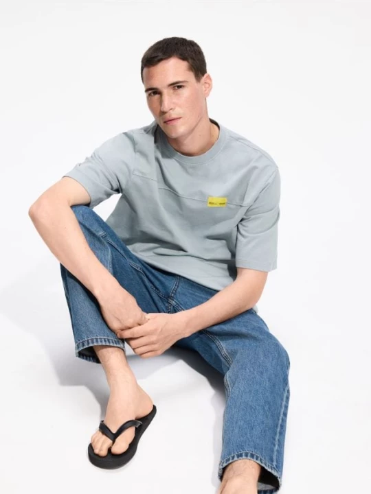Obrázek produktu Reserved - Tričko relaxed fit - středně šedá