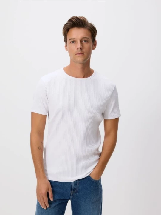 Obrázek produktu Reserved - Tričko slim fit - bílá
