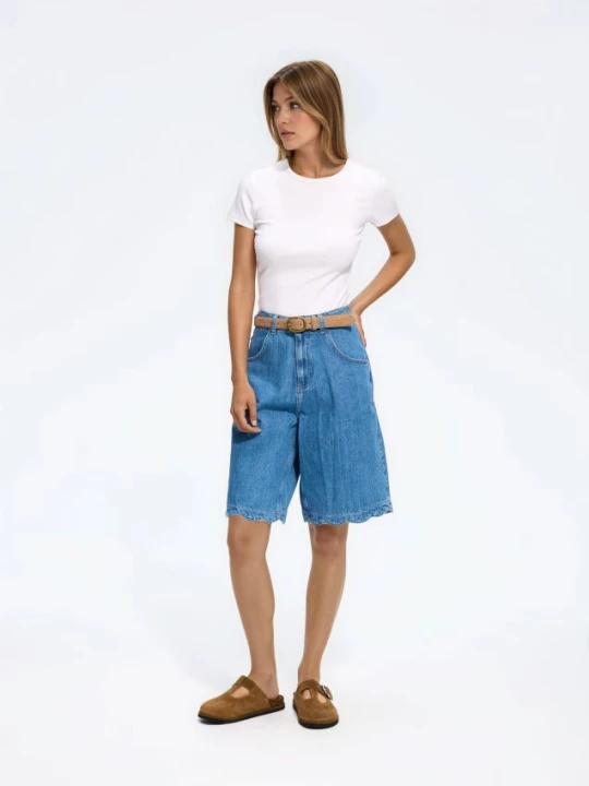 Obrázek produktu Reserved - Tričko slim fit s modalem - bílá