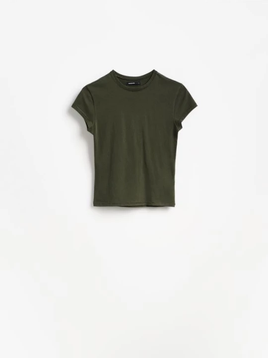 Obrázek produktu Reserved - Tričko slim fit - světle olivová